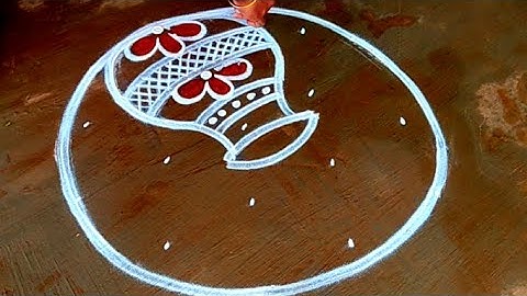 Pongal 2023 simple paanai kolam|5*3 sankranti chukala muggulu|bhogi muggulu|Super new rangoli design