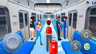 Today I Travel 🧳 In Bullet Train || 3d Driving Class Metro Station || Gameplay screenshot 5