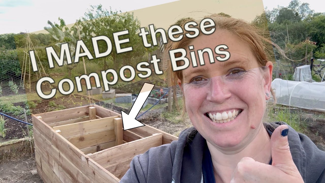 How I Built my compost Bins | Tidying up the plot | Planting in Autopot system