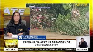 Baha sa Zamboanga City: 1,200 pamilya lumikas dahil sa Super Typhoon Uwan