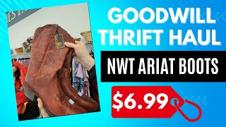 Goodwill Thrift Haul! $6.99 for Ariat boots and a couple of new to me brands. #thrifting #reseller