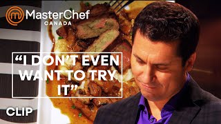 Famous Claudio Aprile Refuses to Eat This! | MasterChef Canada | MasterChef World Wealth