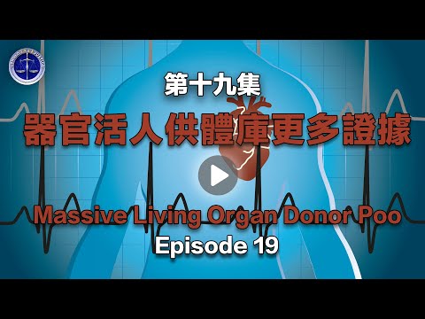 【铁证如山系列讲座】第19集 器官活人供体库证据七、八、九Episode 19: Massive Living Organ Donor Pool