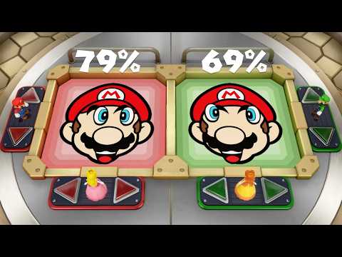 Super Mario Party Minigames - Peach vs Luigi vs Daisy vs Mario