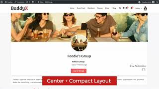Change BuddyPress Group layouts - BuddyX Pro - WordPress Social Network Theme