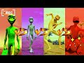 Funny green allien dance vs dame tu cosita vs patila