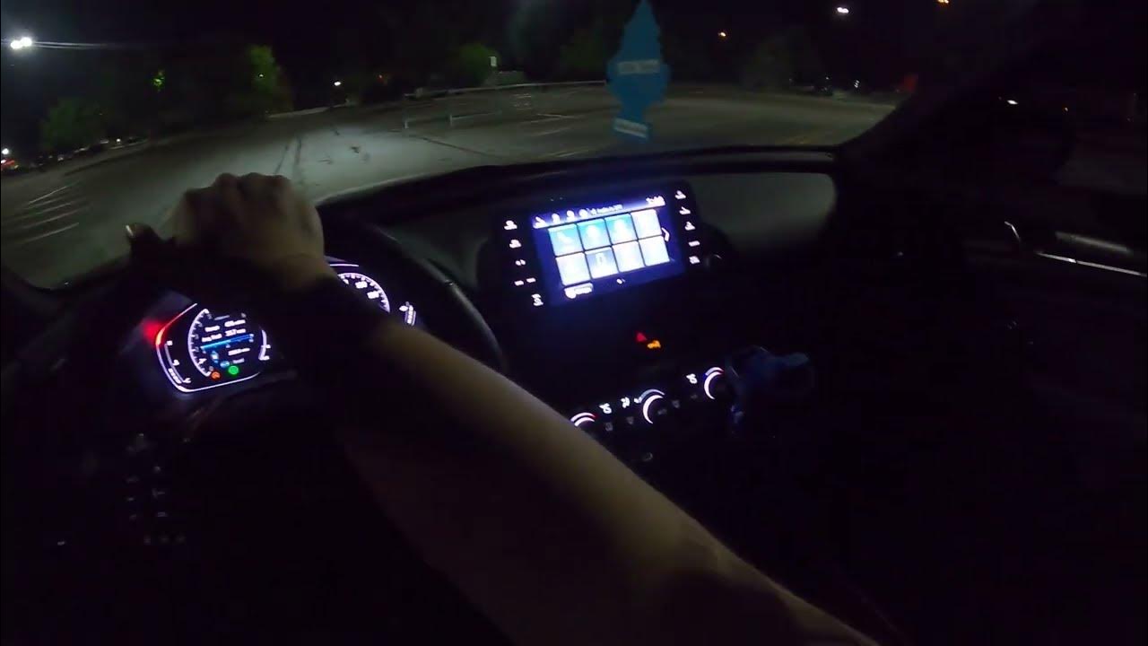 Paddle Shifters On Highway Night Drive 2022 Honda Accord Sport 1.5T