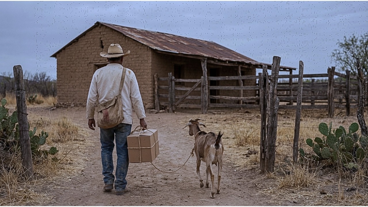 El maestro regresó al rancho donde su padre murió solo… Una cabra perdida lo devolvió a la vida.