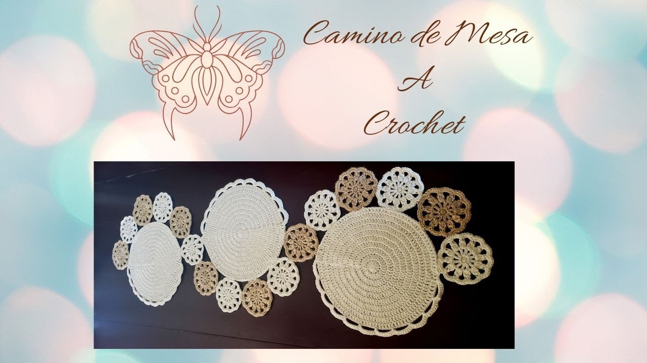 Camino de mesa a crochet💋/paso a paso