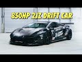 Revealing our finished lamborghini drift car with 850hp 2jz swap