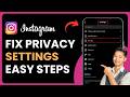 How to Fix Instagram Privacy Settings !