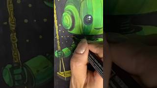 Relaxation coloring video, coloring tutorial , how to color with markers, slow and cosy coloring
