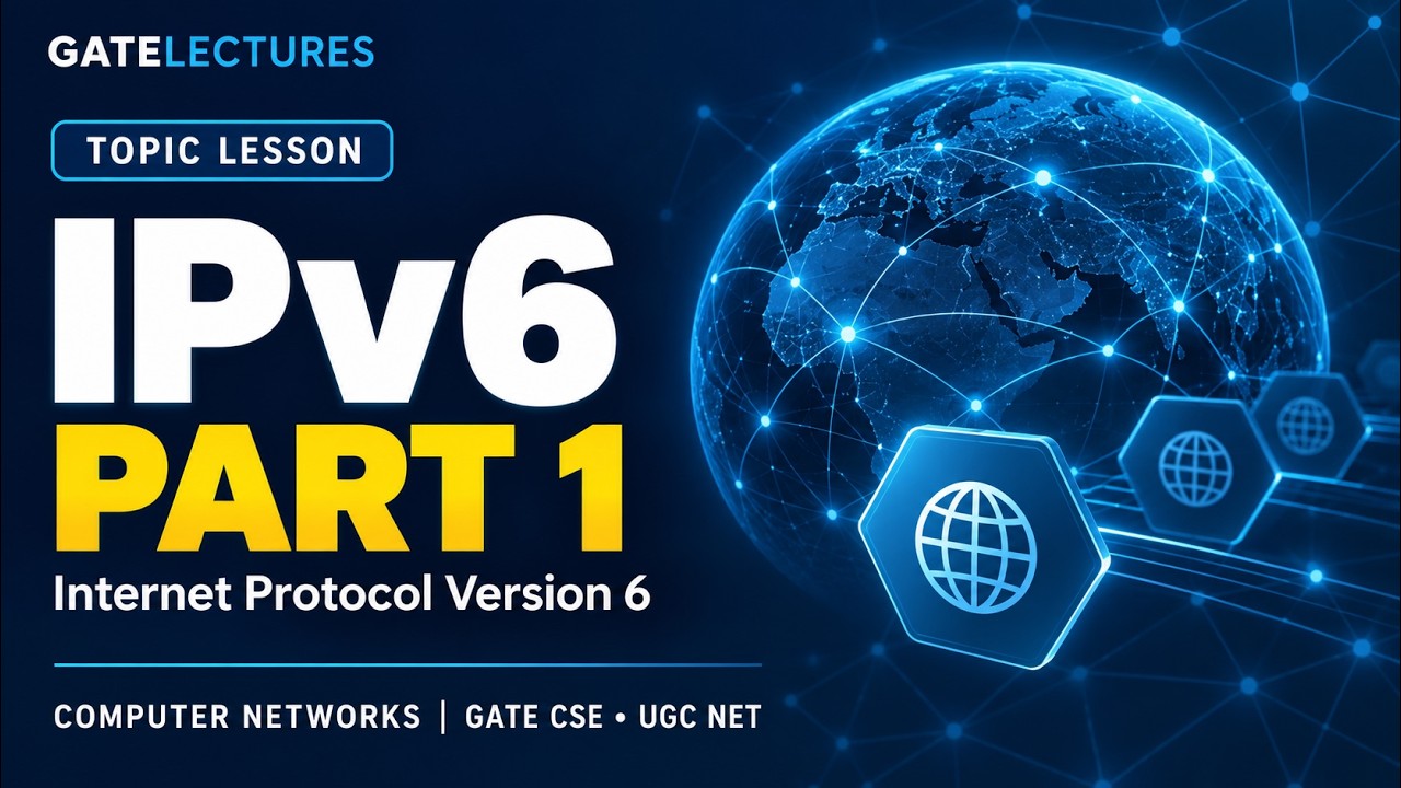 IPv6 Internet Protocol version 6 for GATE part 1 - YouTube