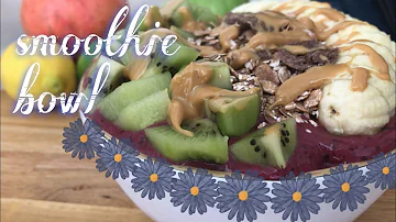 how I make my favourite smoothie bowl recipe🫐 || goodnightcoffee