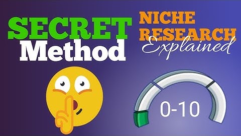The *SECRET* method to find a Profitable Niche🤫 | Blogging Course