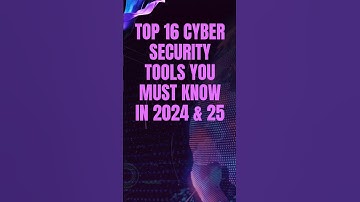 Top 16 Cyber Security tools You Must Know in 2024 & 25 #cybersecurity #tools #cyber #security #jobs