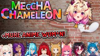 Anime Women Try to BLEND IN! || Meccha Chameleon Funny Moments screenshot 3