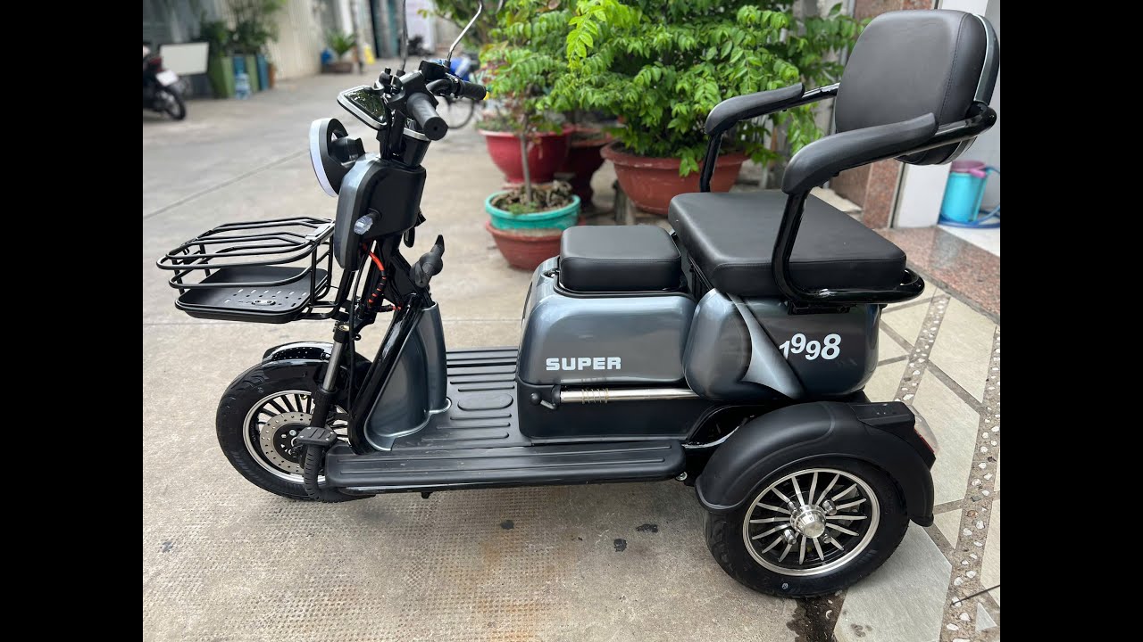 Super Nice Pro xe điện 3 bánh 10inch có thắng đĩa động cơ 1000w chạy MẠNH - KHỎE về Quận 8