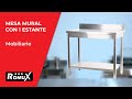 Vídeo: Mesa Mural con 1 Estante 2000x600x850 mm Desmontable ®Romux