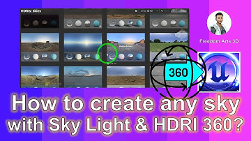 How to create any sky with sky light in Unreal Engine 5.3 - HDRI 360 IBL Tutorial