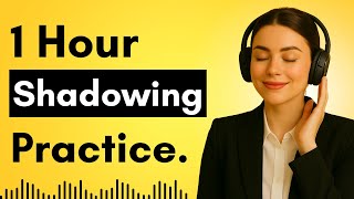 Improve English Fluency Fast with Shadowing technique | Slow Listening & Speaking Practice