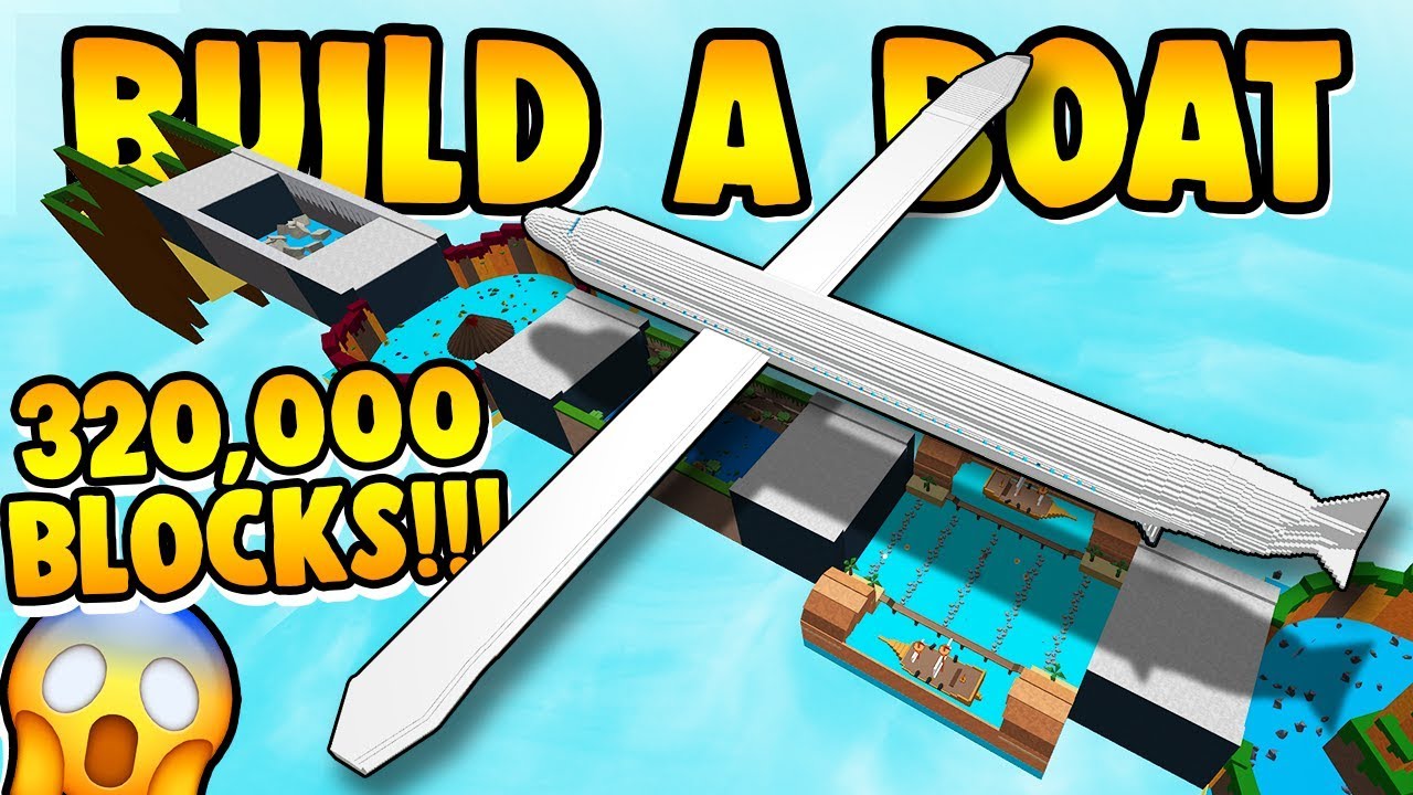 Build a Boat WORLD RECORD AIRPLANE!!! (OVER 320,000 BLOCKS 