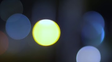 Blinking Round Lights with Bokeh Effect. - Video Clip