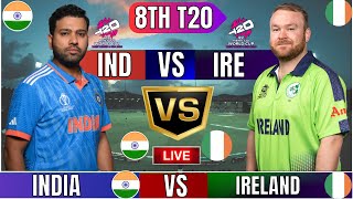 Live: India vs Ireland T20 World Cup Match 8, Live Match Score | IND vs IRE Live match Today