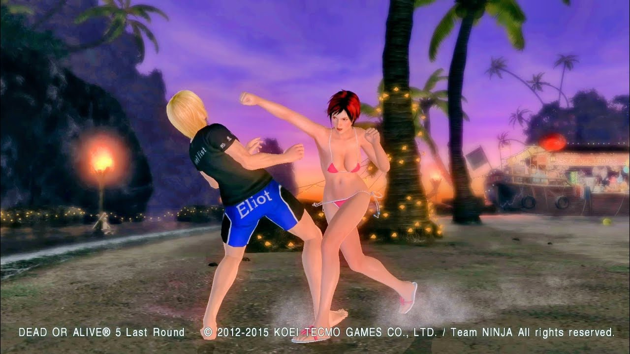 (DOA5LR) Reverse Ryona - Mila KOS Eliot On Zack Island!