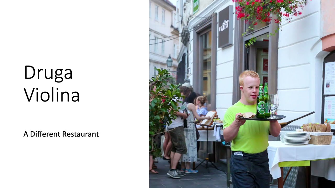 Druga Violina, a different restaurant, Slovenia