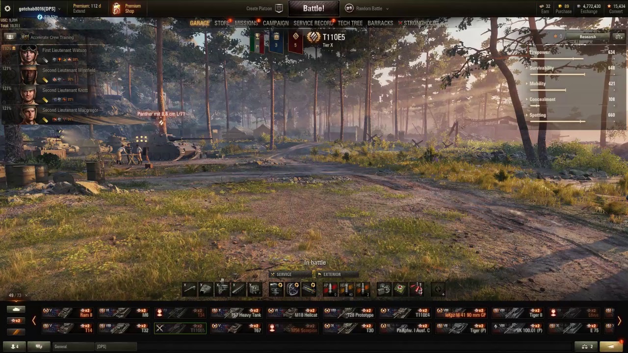 WOT grinding E5 crew skills YouTube