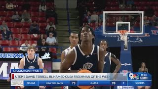 UTEP's David Terrell Jr. named CUSA Freshman of the Week