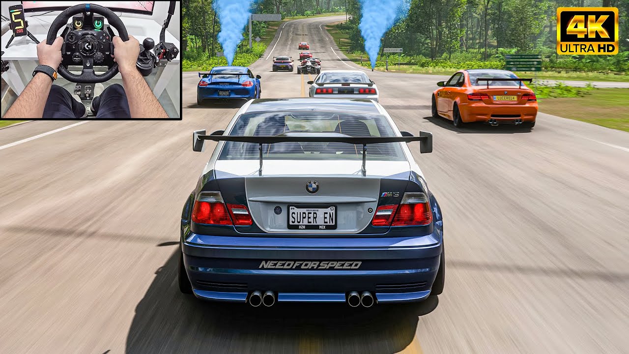 NFS MW BMW M3 GTR VS Track Toys - Forza Horizon 5 | Logitech G923 Steering Wheel