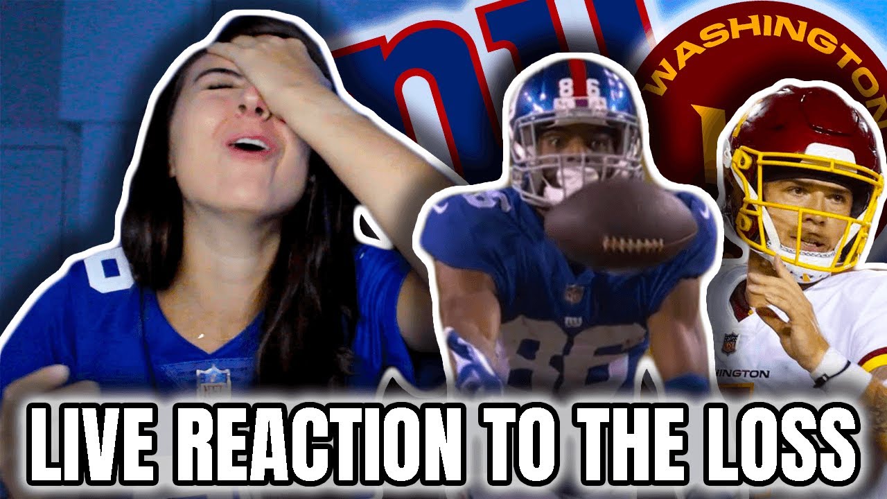 GIANTS LOSE AT LAST SECOND New York Giants vs Washington Football Team
