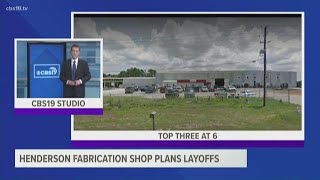 Henderson fabrication shop to lay off 58 employees