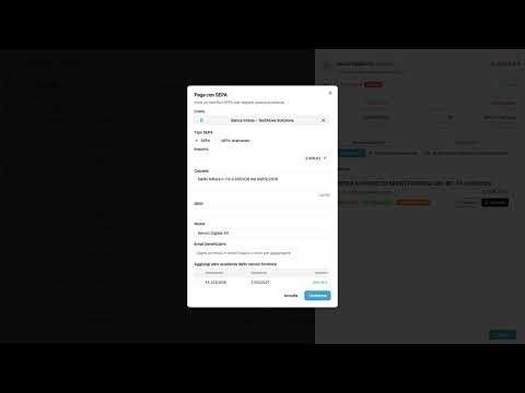 Come avviare un pagamento SEPA da Previxio | Bonifico bancario