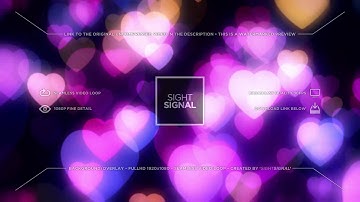 sightsignal - Colorful Hearts Bokeh Loop 4