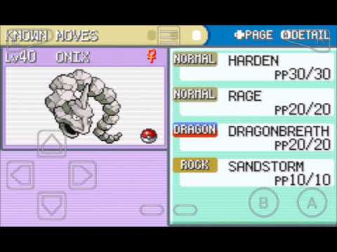 Onix Evolution Chart Fire Red