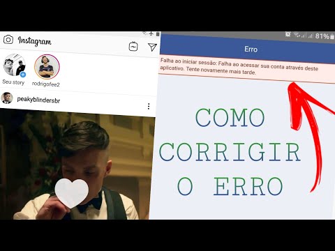 INSTAGRAM NÃO FAZ LOGIN COM FACEBOOK COMO CORRIGIR