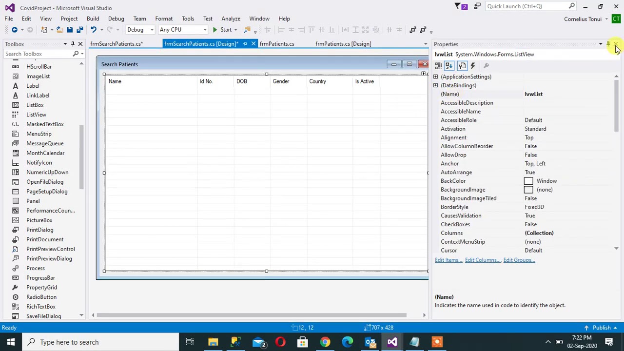 Reading and displaying data from database YouTube