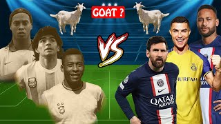 Ronaldinho Maradona Pele VS Messi Ronaldo Neymar