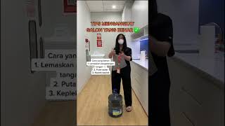Tips Angkat Galon yang Benar! 🤩