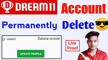 How to delete dream 11 account permanently | Dream 11 account permanently delete kaise kare