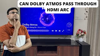 Can I get dolby atmos over HDMI ARC without HDMI EARC | dolby atmos on Sony X64L and X75L 43 inch tv