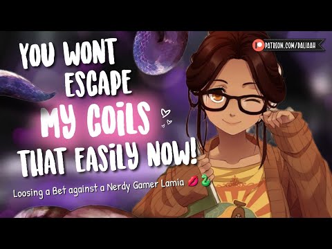 Flirty Gamer Lamia Coils All Around You [Monster Girl | Losing a Bet | Tail | Audio Roleplay]