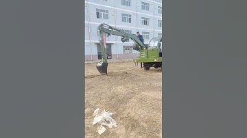 Four-wheeled excavator with multiple functions, saving time, effort and labor, construction mach #14