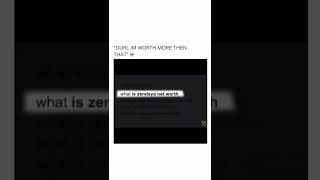 Zendaya Checking His Net Worth 😂 #shorts #funny #zendaya Net Worth