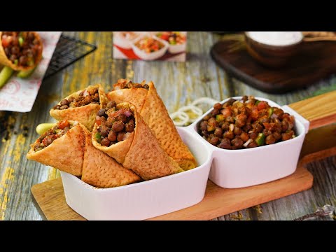 Cone Chana Chaat Recipe by SooperChef | Iftar Snacks | Ramzan Special Recipes
