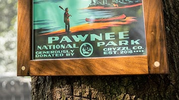 Building a Picture Frame Ron Swanson Would be Proud Of // DIY Half Lap Joints and Dowels