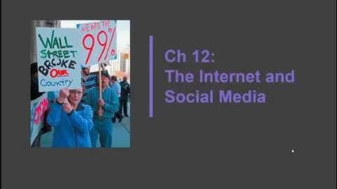 Chapter 12 Internet and social media